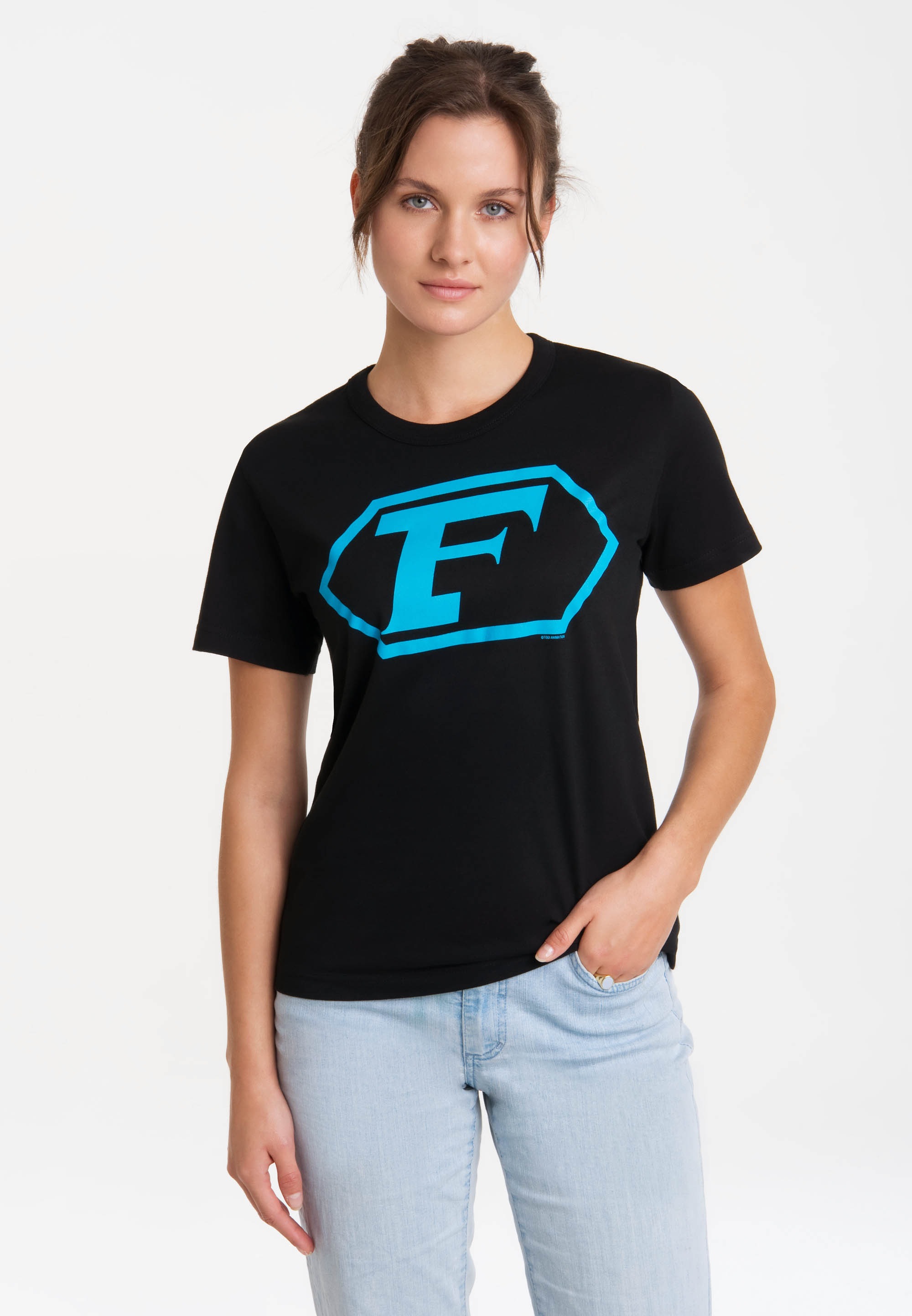 mit »Captain Print Logo«, T-Shirt shoppen LOGOSHIRT lizenziertem Future