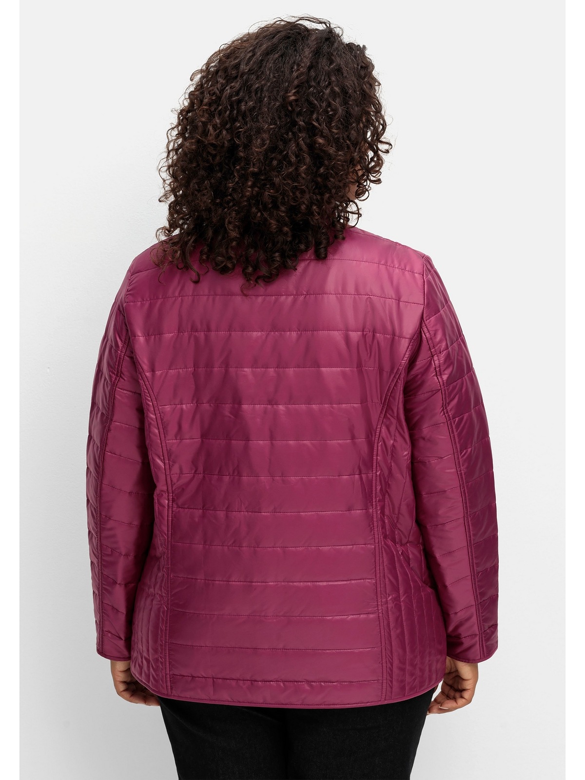 Sheego Steppjacke »Große Größen«, ohne Kapuze, leichte Übergangsjacke mit  Stehkragen online kaufen | I\'m walking