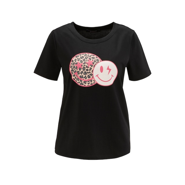 Aniston CASUAL T-Shirt, mit coolen Smileys bedruckt shoppen | I\'m walking