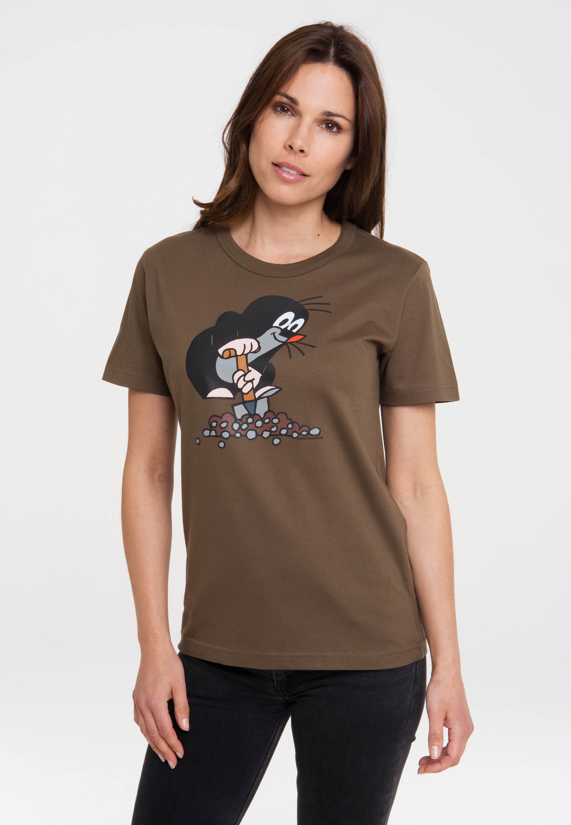 mit LOGOSHIRT T-Shirt lizenziertem Print kleine »Der Maulwurf«, shoppen