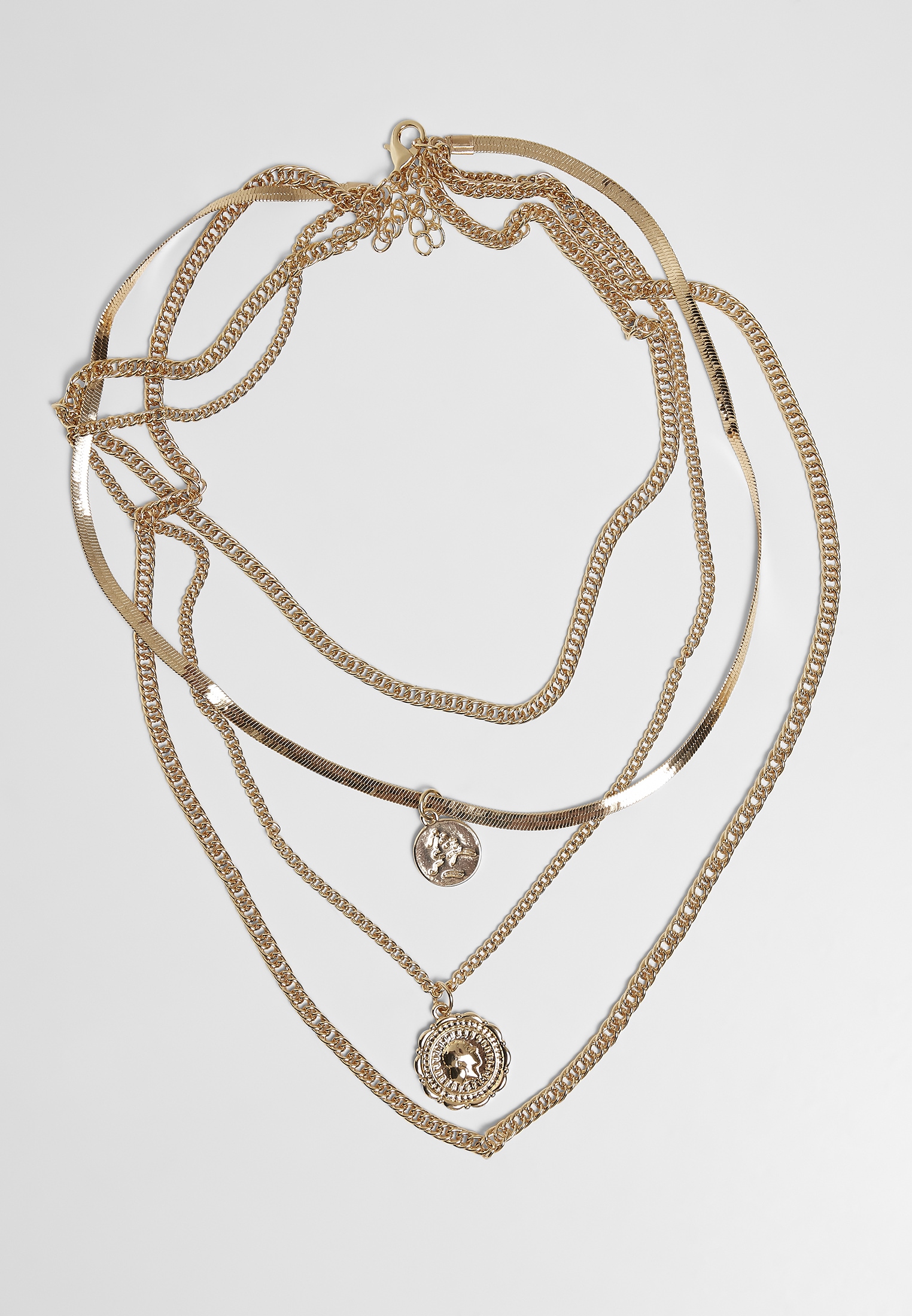 URBAN CLASSICS Edelstahlkette »Accessoires Flat Layering Necklace«  bestellen | I\'m walking