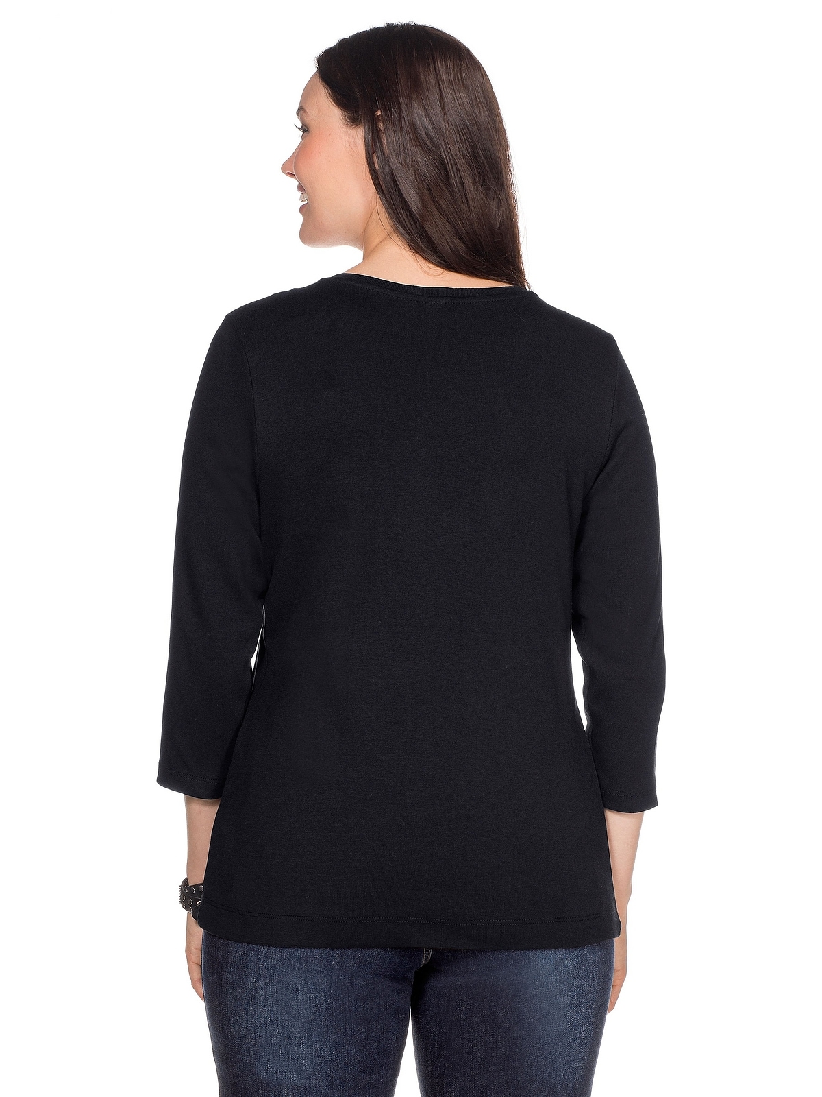 Sheego 3/4-Arm-Shirt »Große Größen«, aus reiner Baumwolle shoppen | I'm  walking