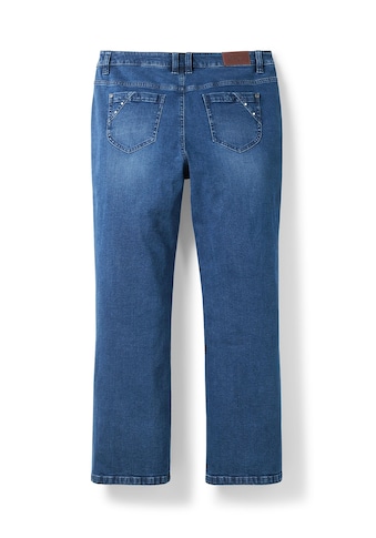 Sheego Bootcut-Jeans »Jeans«, mit Nieten und Catfaces kaufen
