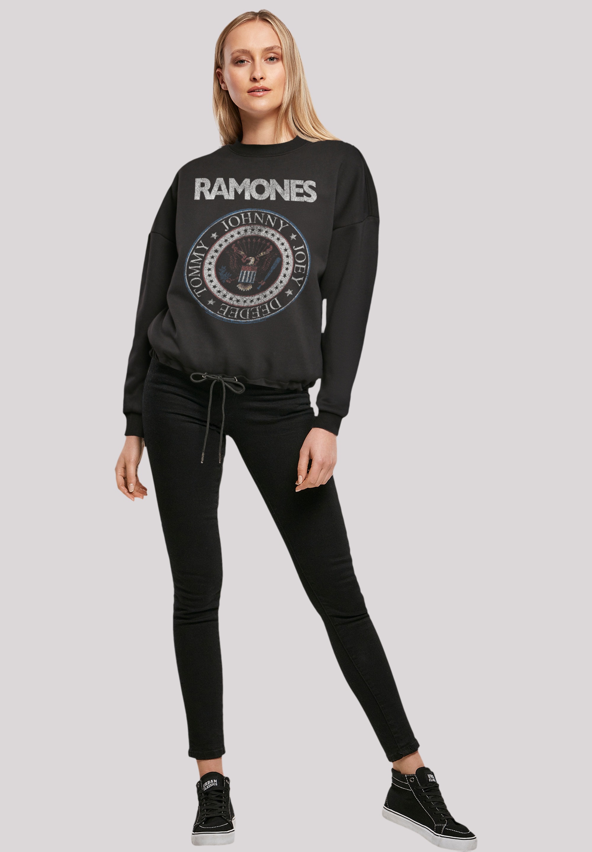 F4NT4STIC Sweatshirt »Ramones Rock Musik Band Red White And Seal«, Premium  Qualität, Band, Rock-Musik online kaufen | I\'m walking