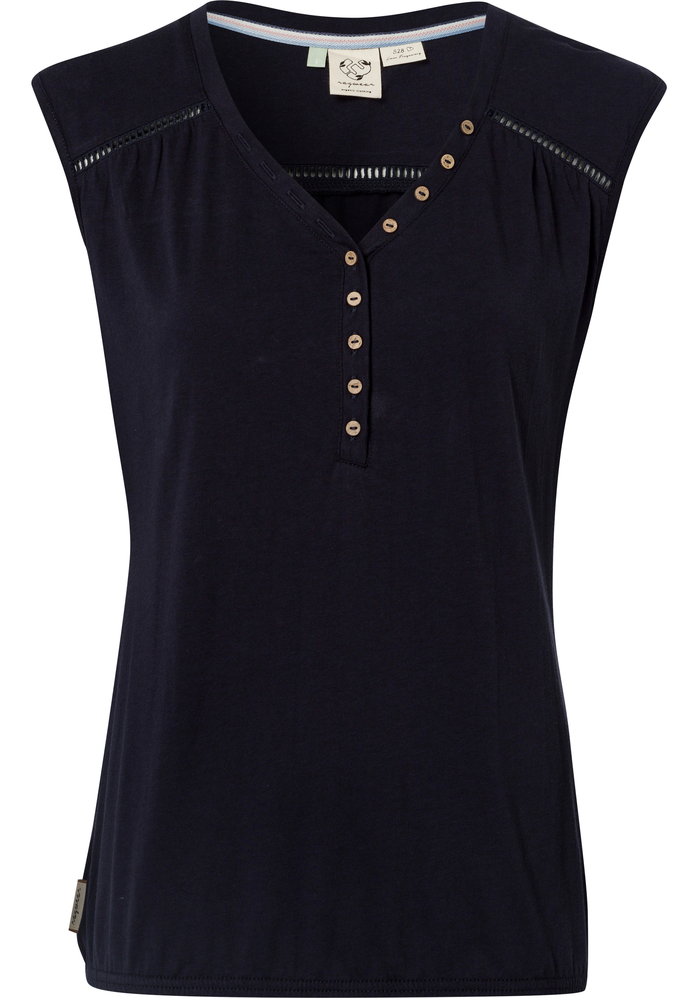 Ragwear Blusenshirt »SALTY PRINT ORGANIC«, mit Zierknopfleiste kaufen