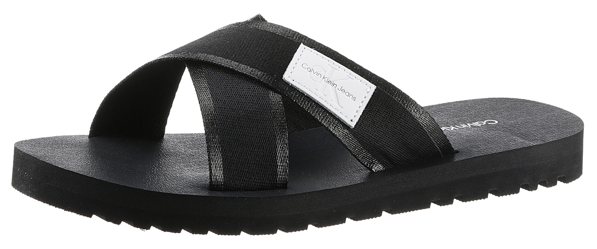Calvin Klein Jeans Pantolette mit Label