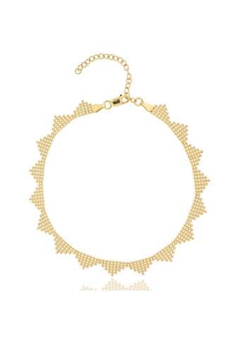 JULES & GENTS Silberkette »Fußkette #pyramid Gold«, Kugel-Design, 925/- Sterlingsilber... kaufen