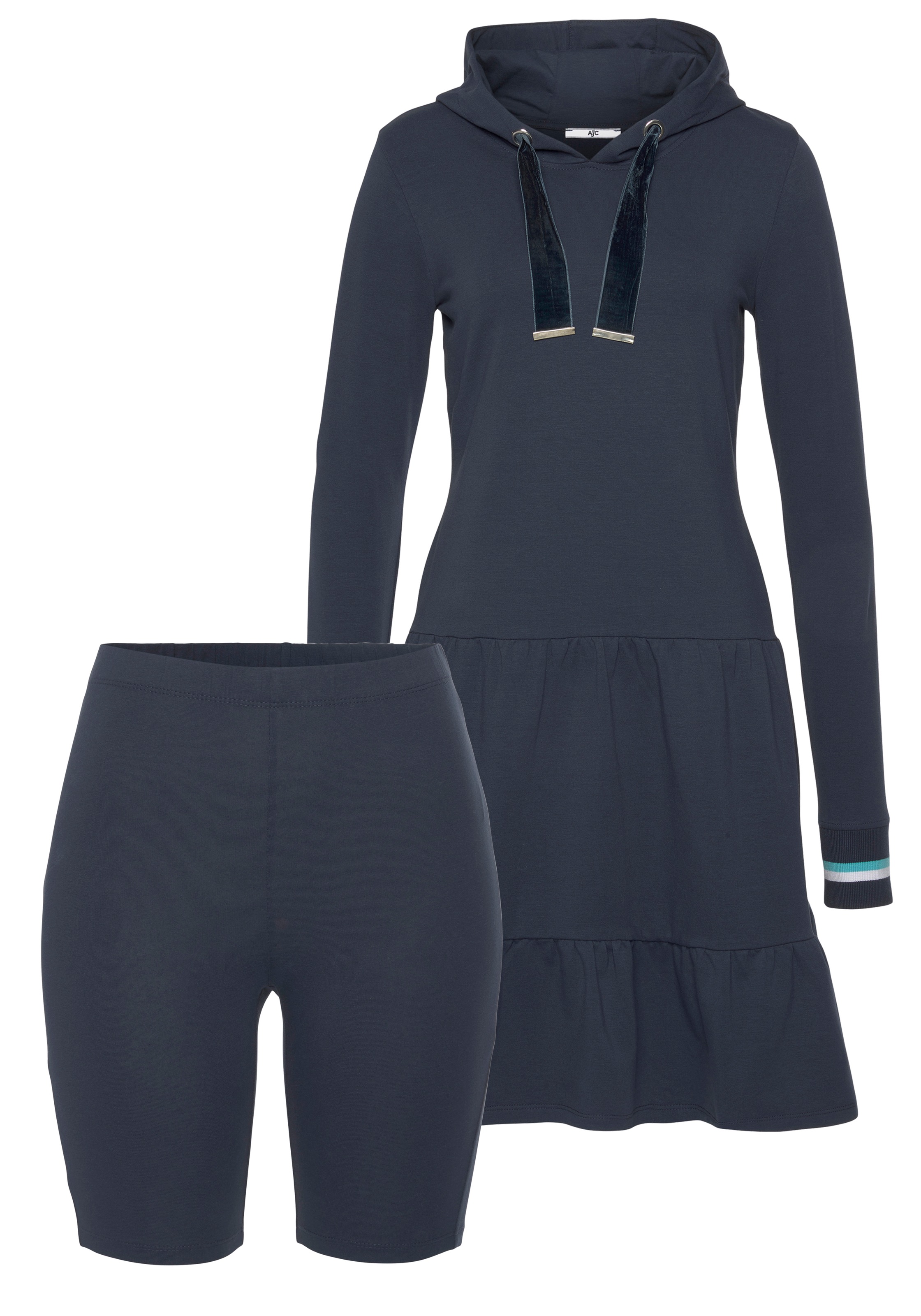AJC Sweatkleid, (Set, mit Leggings), inkl. Radlerhose kaufen