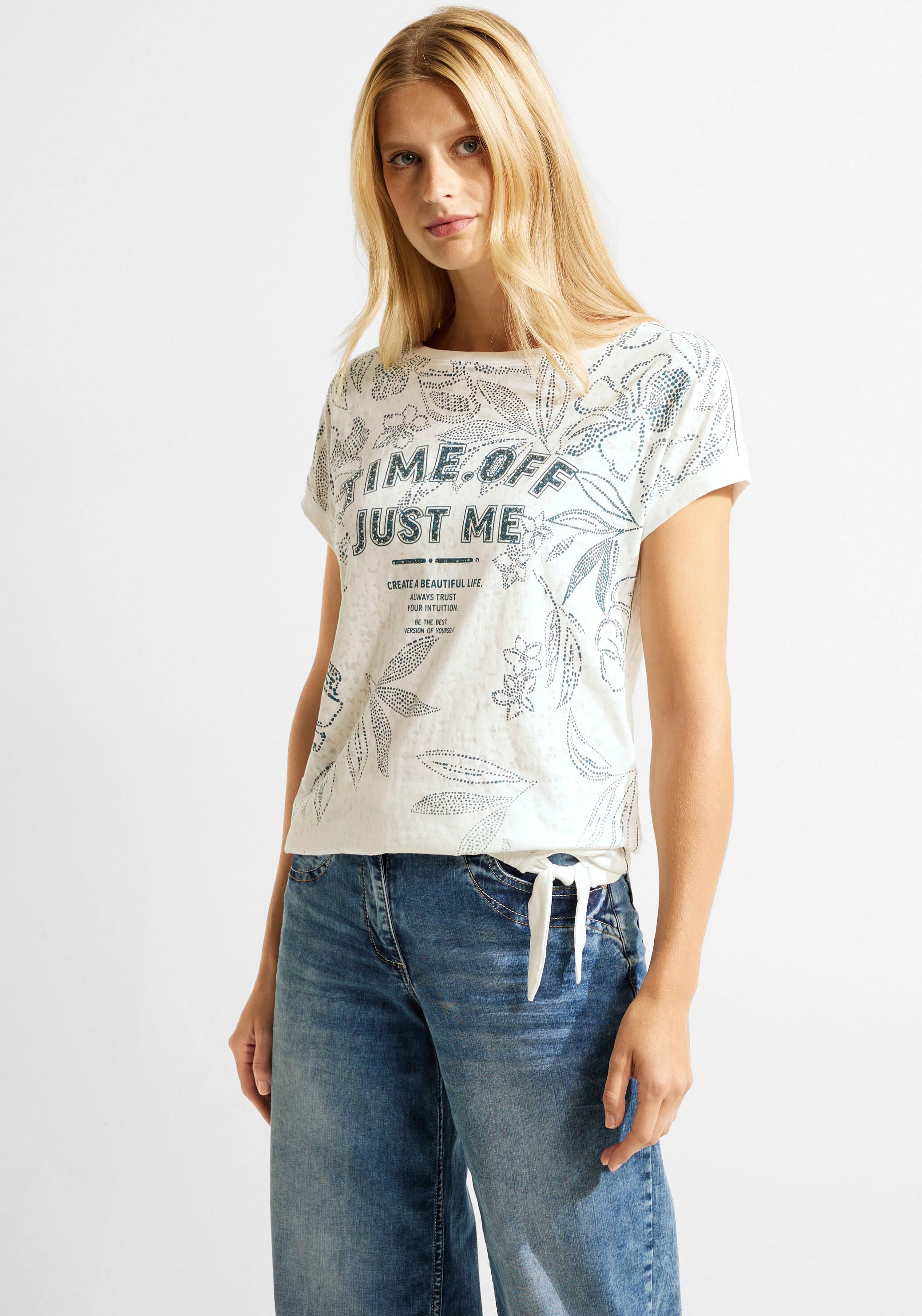 Cecil T-Shirt, in Ausbrenneroptik online | I'm walking