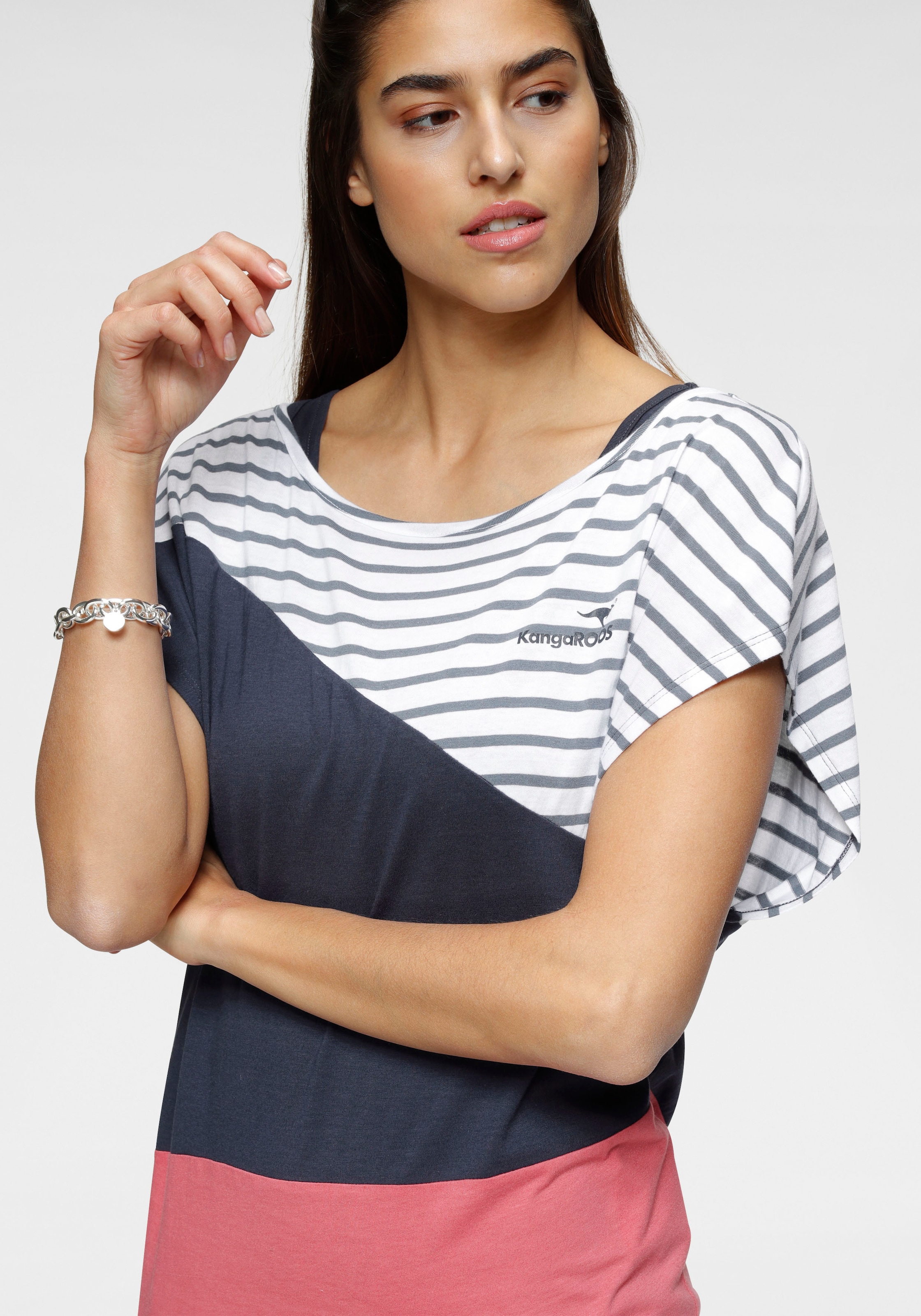 in Kleid 2-in-1-Kleid, tlg.), KangaROOS (2 bestellen Kombination Shirt sommerlicher zweiteiliger und