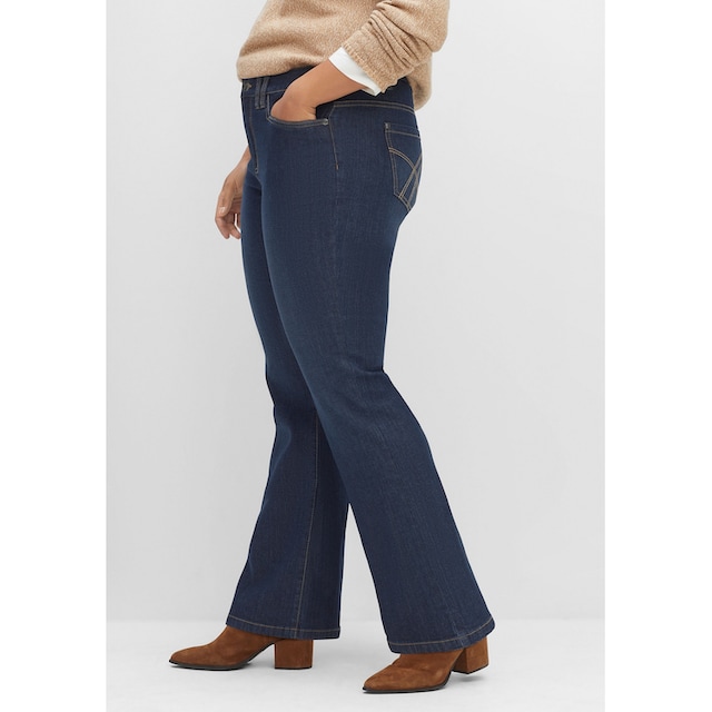Sheego Bootcut-Jeans »Große Größen«, mit Kontrastnähten kaufen | I\'m walking