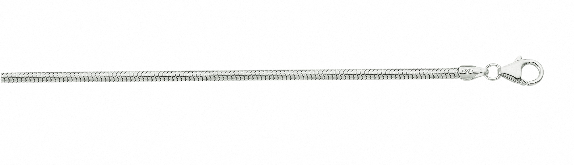 Adelia´s Silberkette 925 Silber Schlangen Halskette Ø 2 mm Silberschmuck für Damen