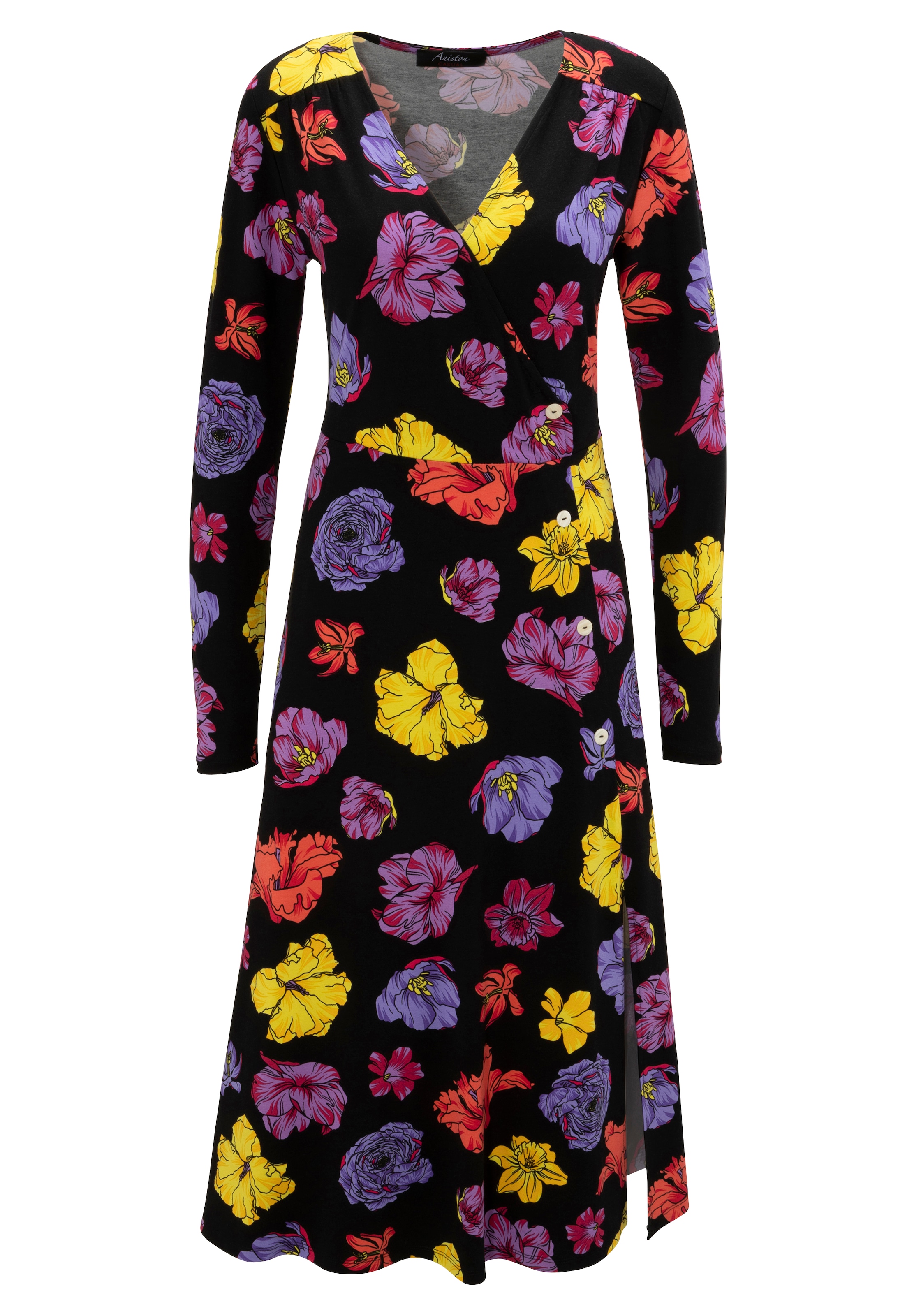 Aniston CASUAL Jerseykleid, mit farbenfrohen Blüten bedruckt - NEUE  KOLLEKTION kaufen | I'm walking