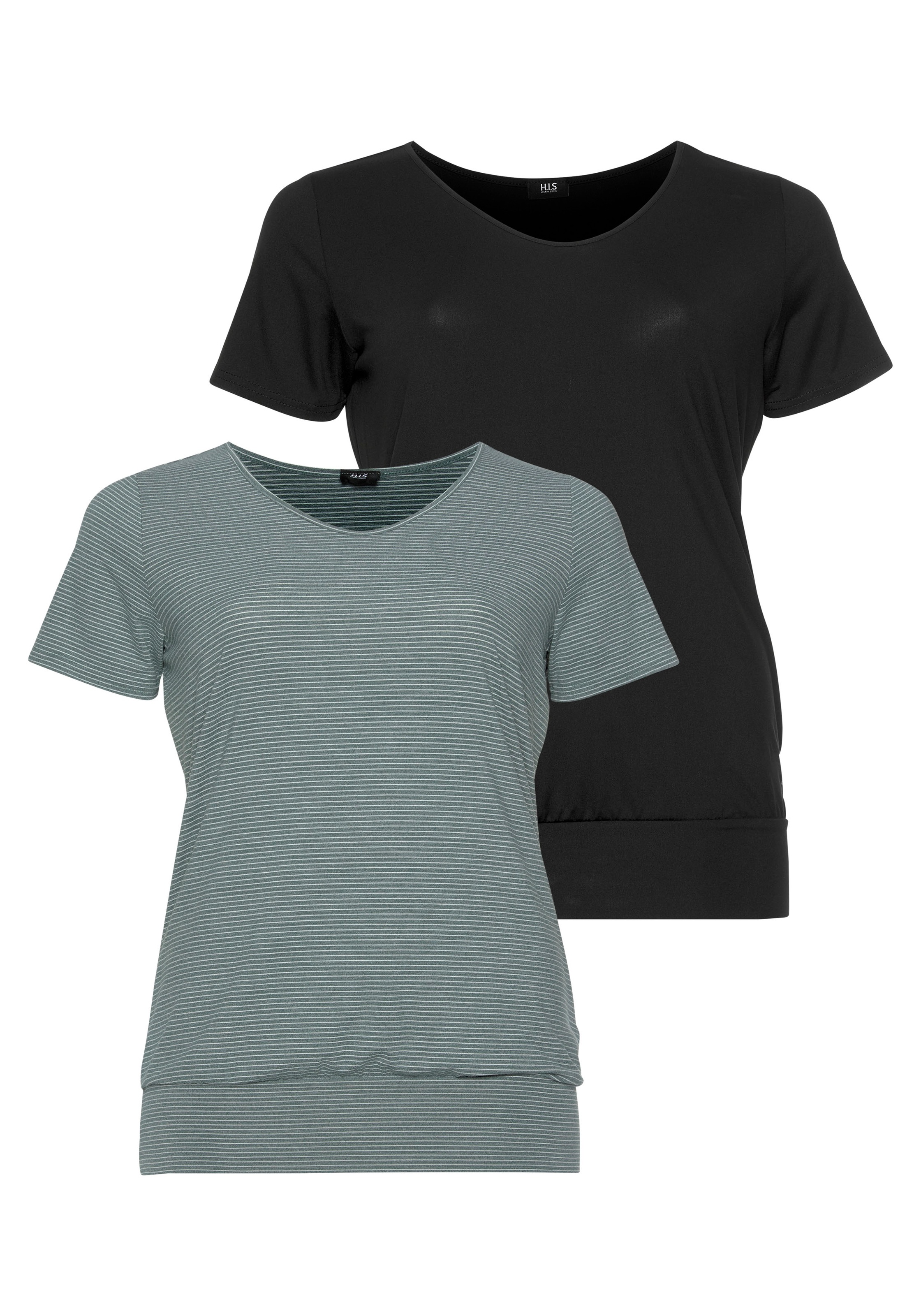 H.I.S T-shirt Grote maten (Set van 2)