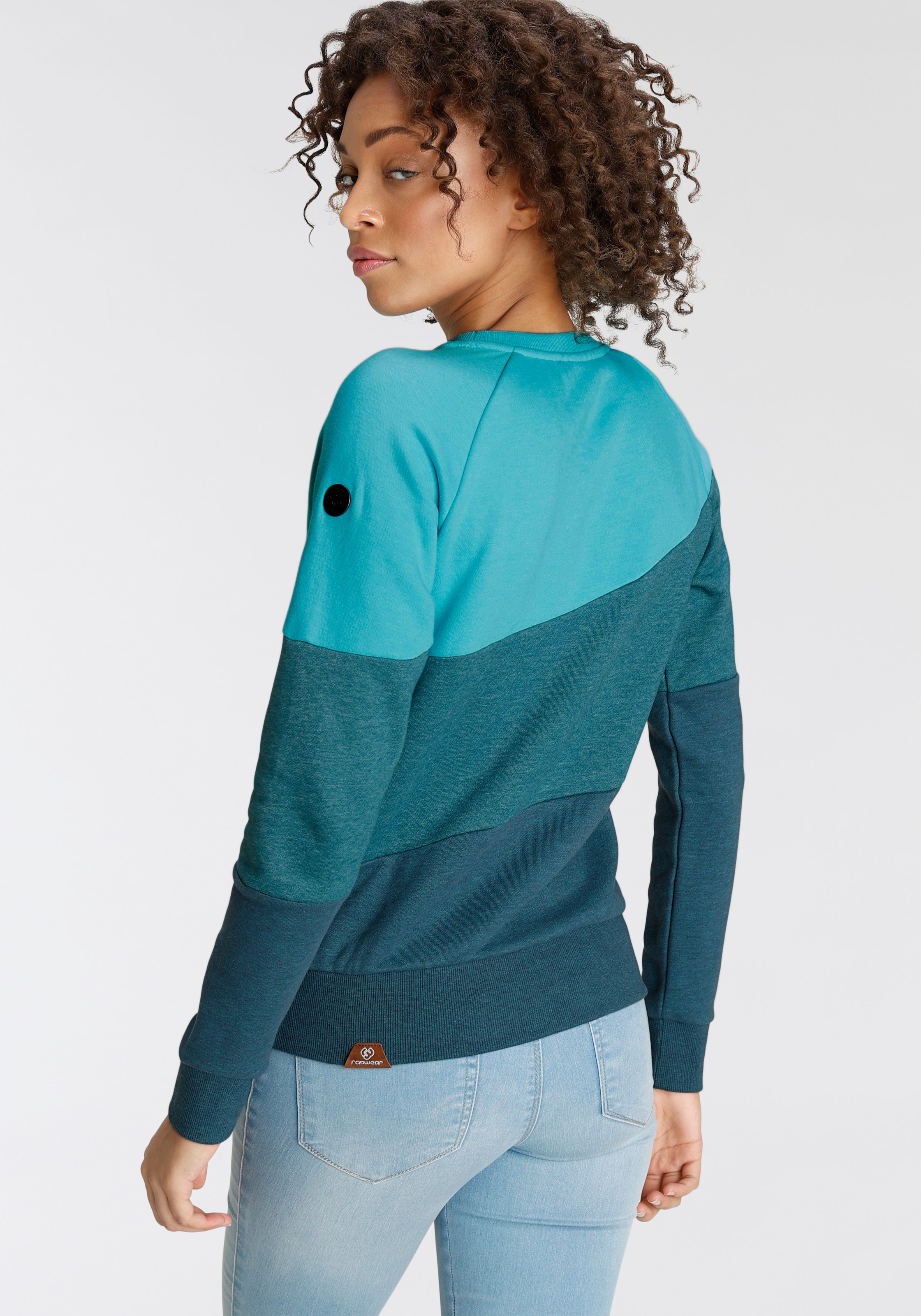 Color-Blocking BLOCK«, »JOHANKA Sweater Ragwear Neck Design im Crew bestellen