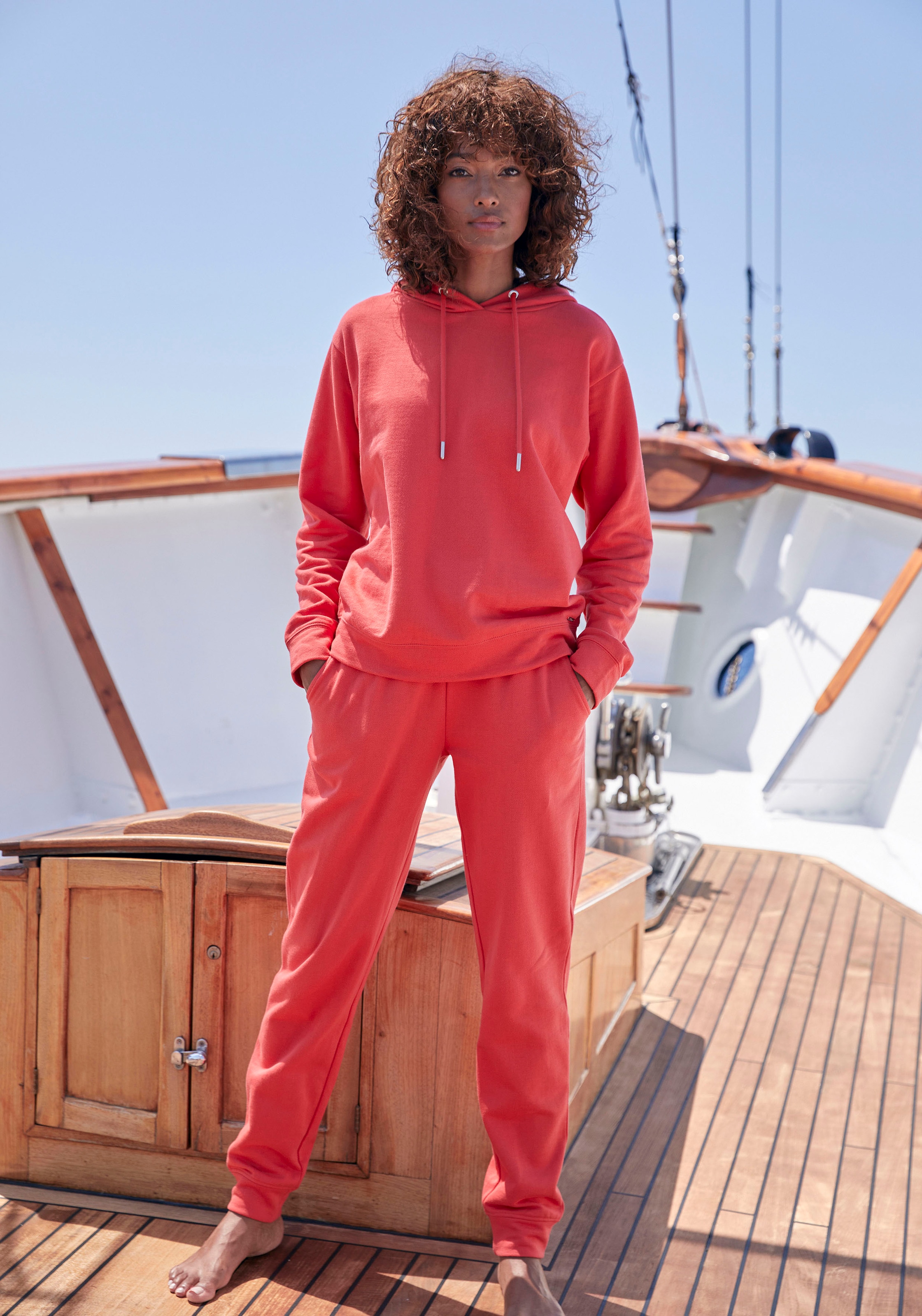shoppen Loungewear, Hoodie H.I.S maritimen Kapuzensweatshirt, im Loungeanzug, Stil,
