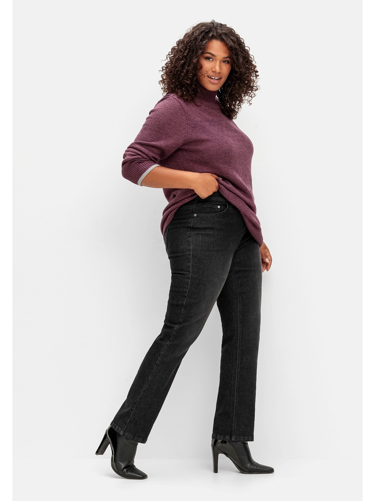 Sheego Stretch-Jeans »Große funktionellen Größen«, Fasern | walking TruTemp365® mit I\'m