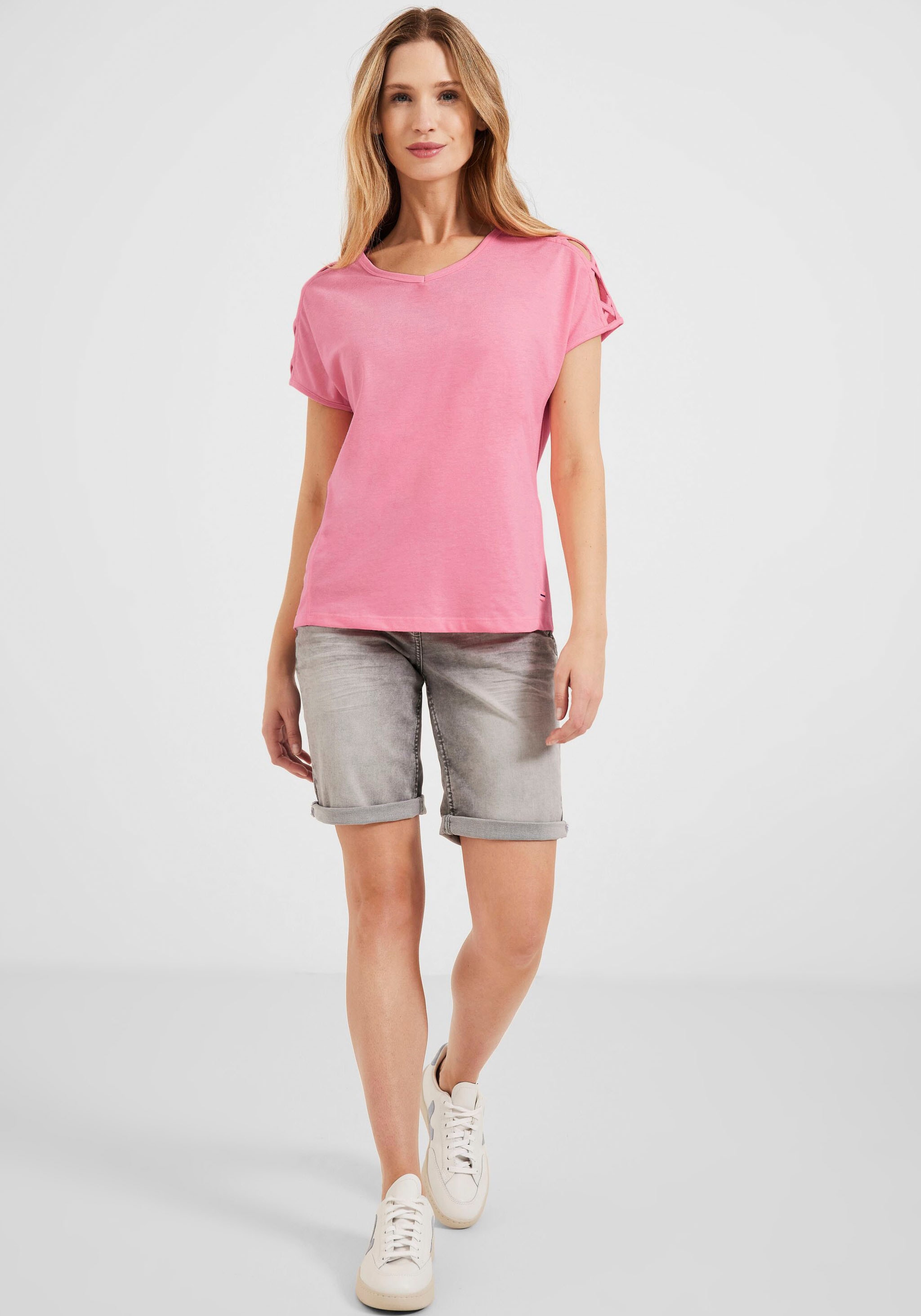 Cecil T-Shirt, mit schönen Cut-Out-Details walking shoppen | I\'m