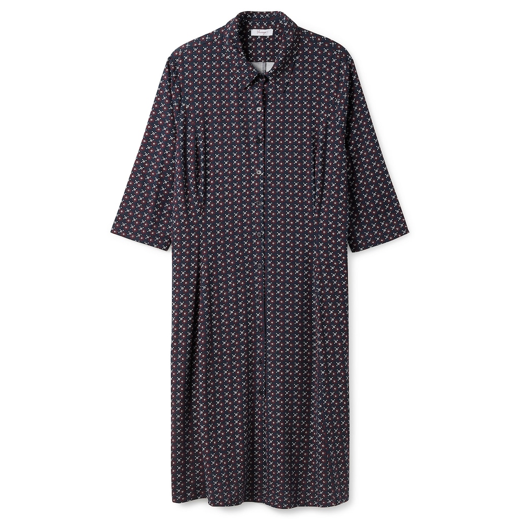 Sheego Jerseykleid Große Größen in Hemdblusen-Stil leicht elastisch