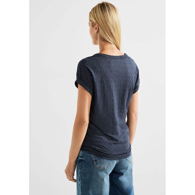 Cecil T-Shirt, mit Allover-Muster in Rhombusform online kaufen | I\'m walking