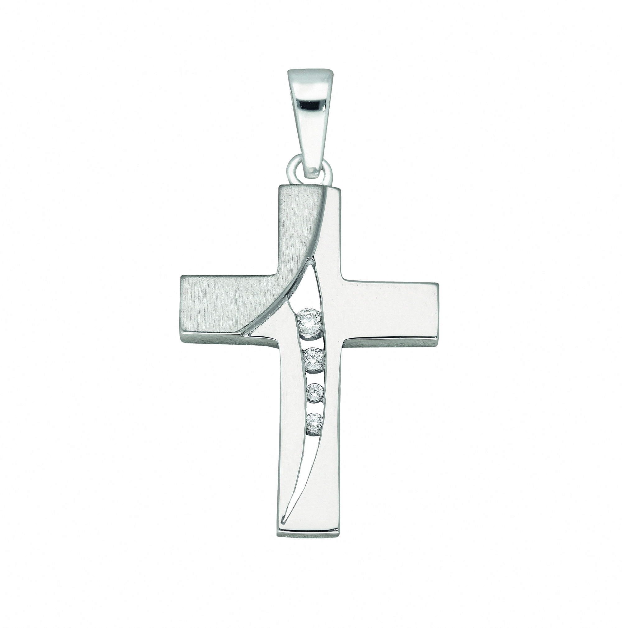 Adelia´s Kette mit Anhänger »925 Silber Kreuz Anhänger mit Zirkonia«,  Schmuckset - Set mit Halskette kaufen | I\'m walking
