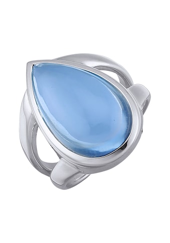 Jamelli Fingerring »925 Silber rhodiniert Quarz hellblau (beh.)« kaufen