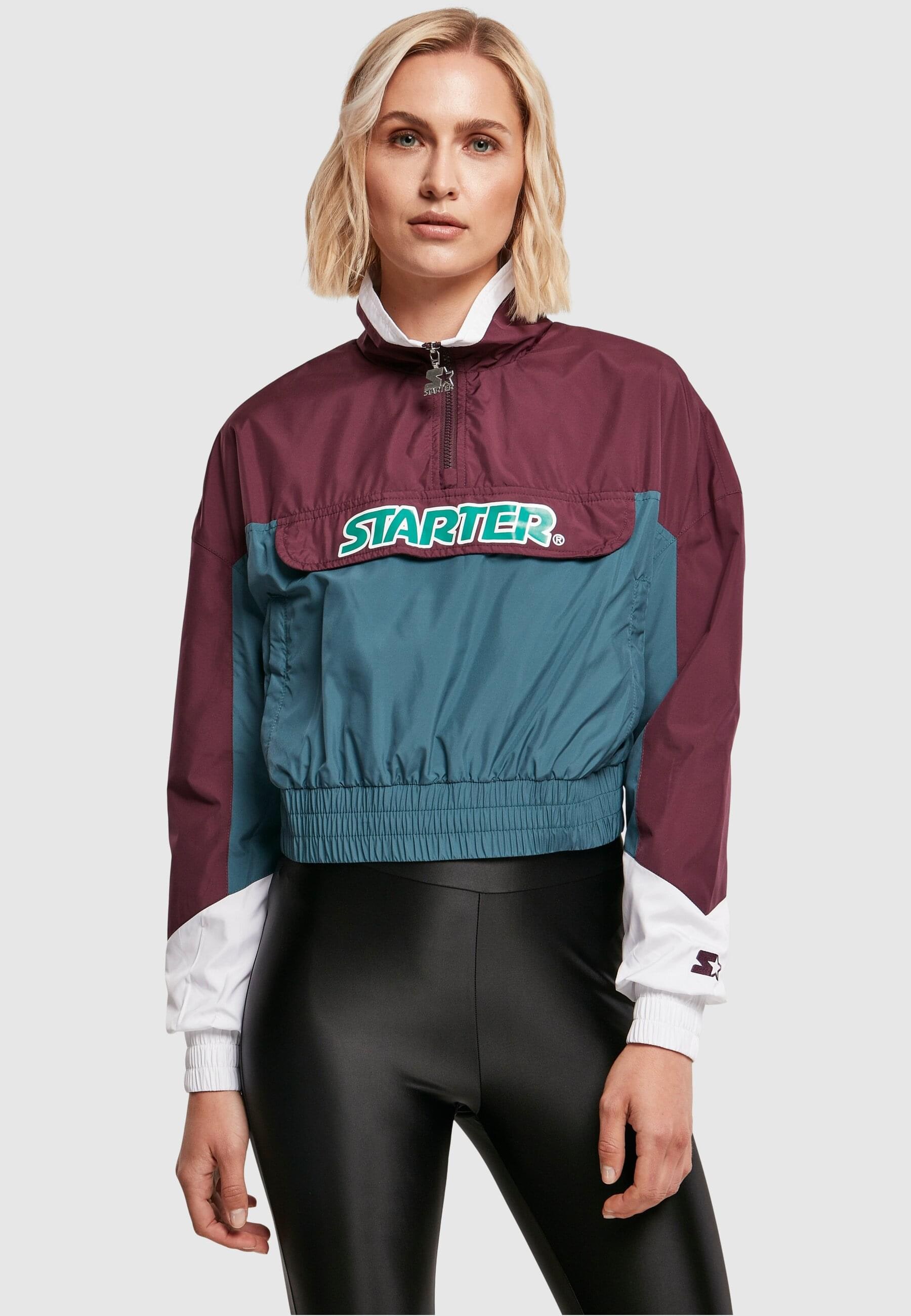 Jacket«, (1 Ladies Starter Outdoorjacke | ohne walking Colorblock Pull Label Over St.), Kapuze bestellen I\'m »Damen Black Starter