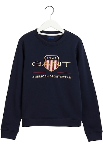Gant Sweater, mit Shield und goldfarbener Logo- Stickerei kaufen