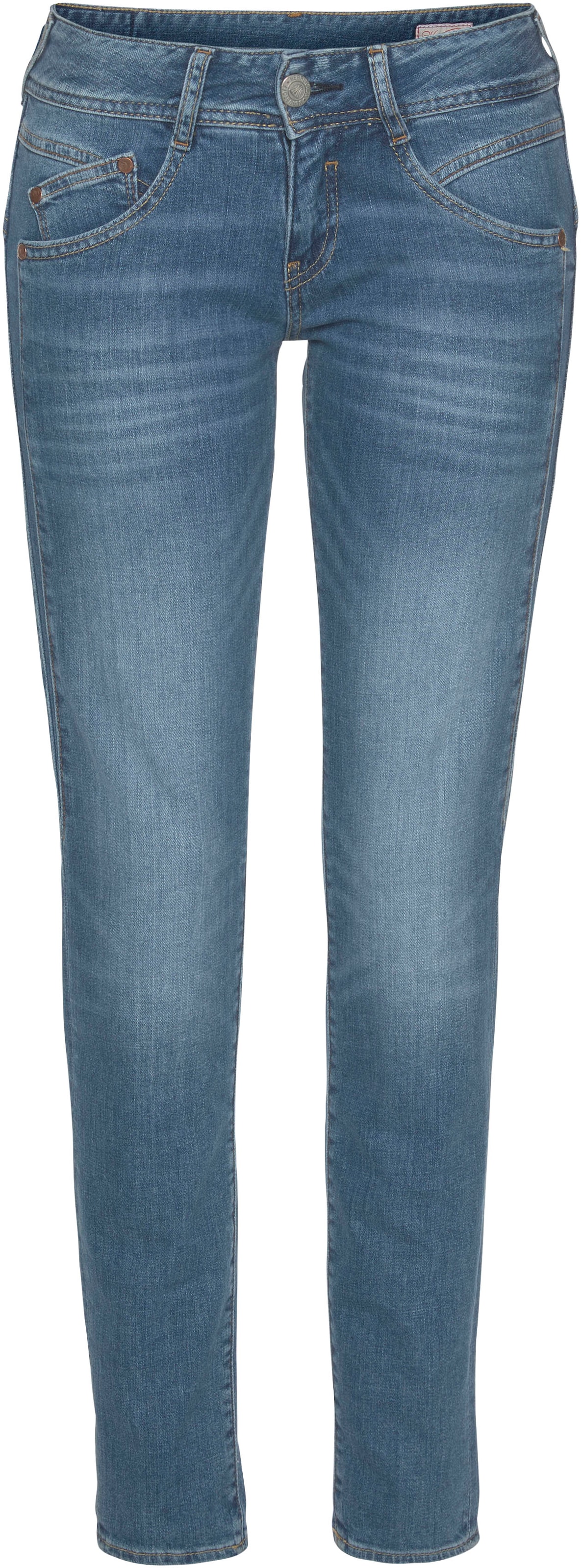 Herrlicher Slim-fit-Jeans »GINA RECYCLED mit seitlichem DENIM«, walking | I\'m Keileinsatz kaufen