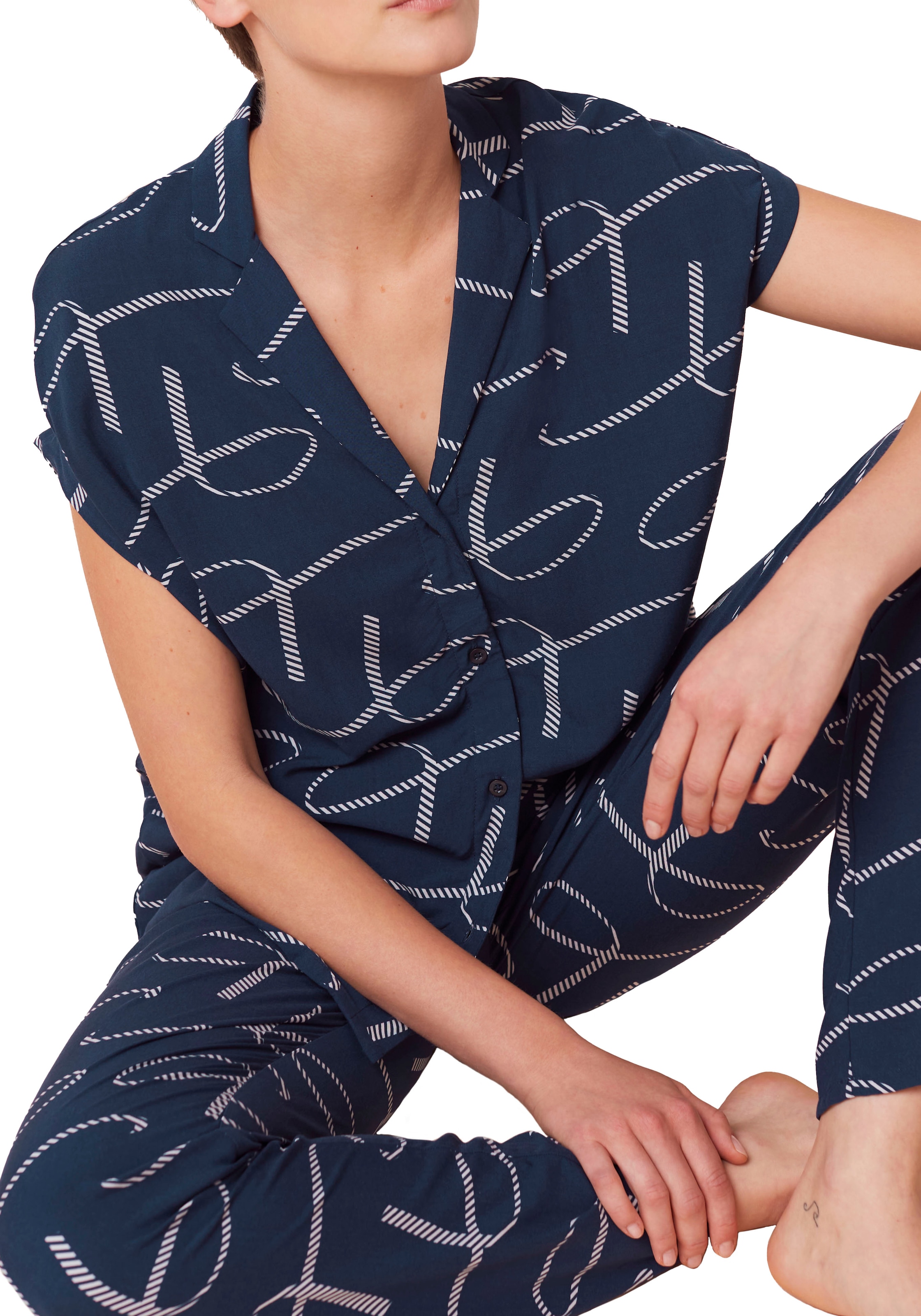 Triumph Pyjama »Boyfriend Fit PW 01«, (Set, 2 tlg.), Triumph-Logodruck  online kaufen | I\'m walking