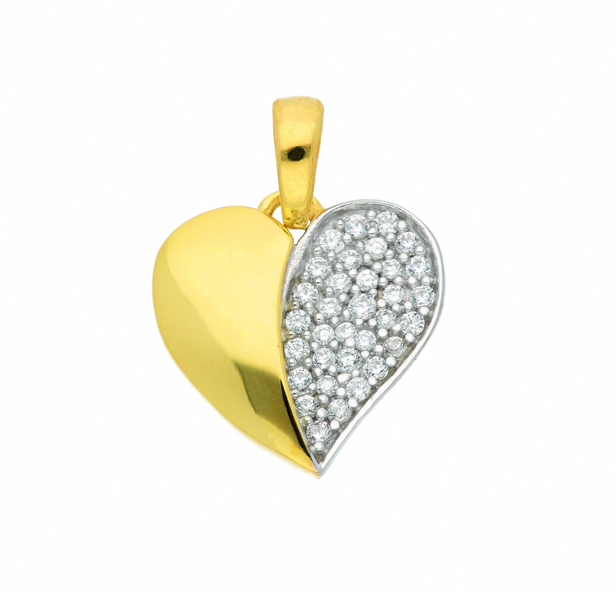I\'m Anhänger Anhänger kaufen Halskette online Adelia´s Schmuckset mit walking Set Zirkonia«, mit Gold ohne »333 | Kette - Herz