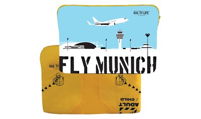 Bag to Life Laptoptasche »Laptop Sleeve Fly Munich«, aus recycelter Rettungsweste kaufen