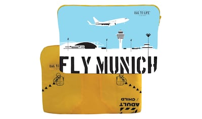 Laptoptasche »Laptop Sleeve Fly Munich«, aus recycelter Rettungsweste