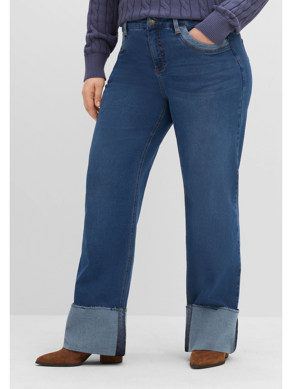 kräftige Weite ELLA Waden I\'m Sheego kaufen Oberschenkel für walking und | Jeans »Große Größen«,
