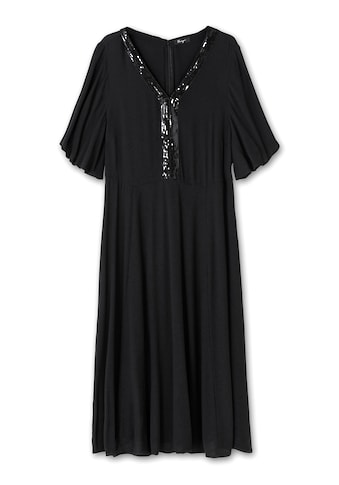 Sheego Abendkleid »Große Größen«, mit Pailletten und Flügelärmeln kaufen