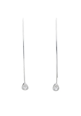 Smart Jewel Paar Ohrhaken »Zirkonia Steine, tropfenförmig, glanz, Silber 925« kaufen