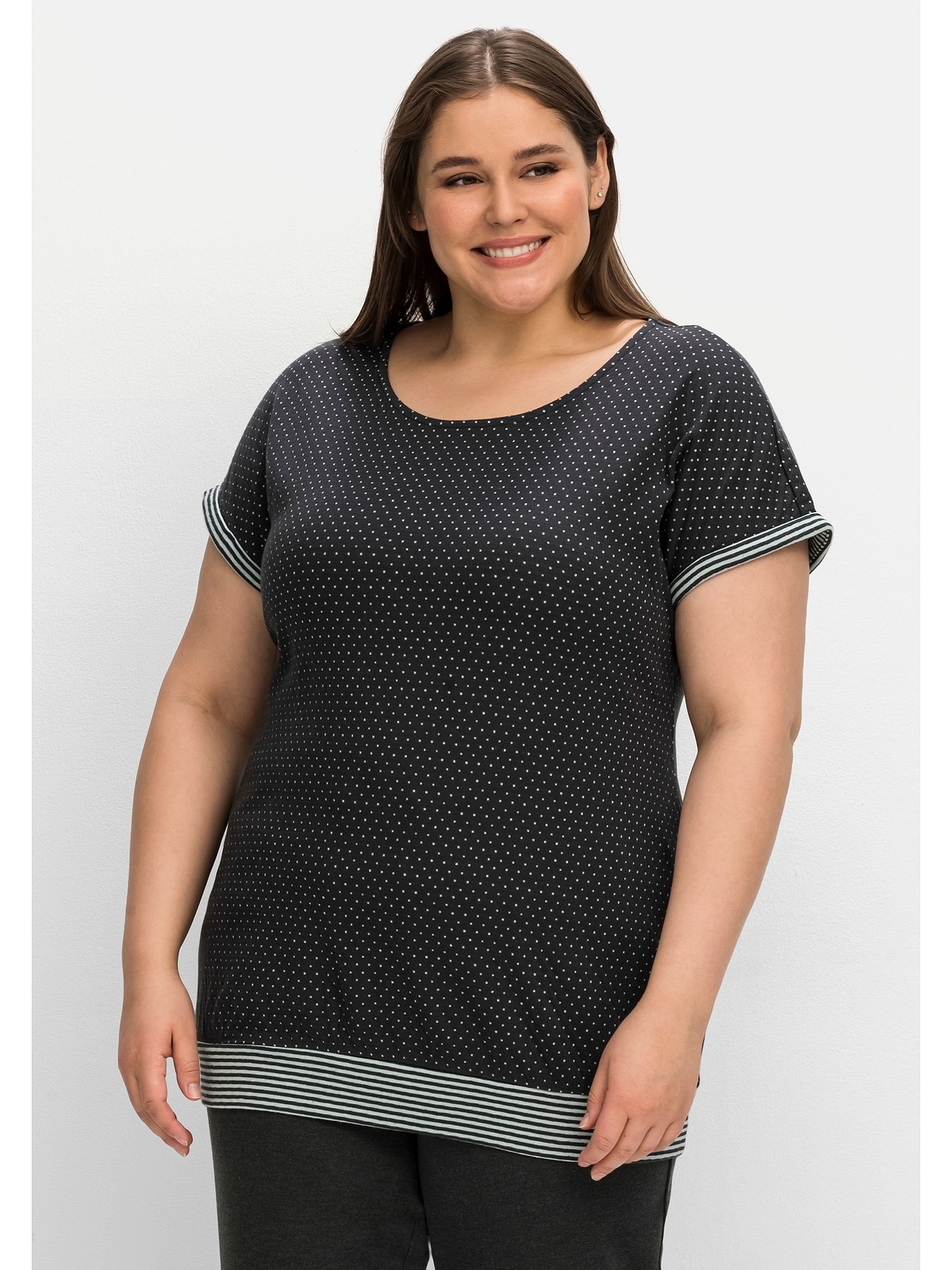 Sheego T-Shirt »Große Größen«, im Mustermix, aus Baumwolle bestellen