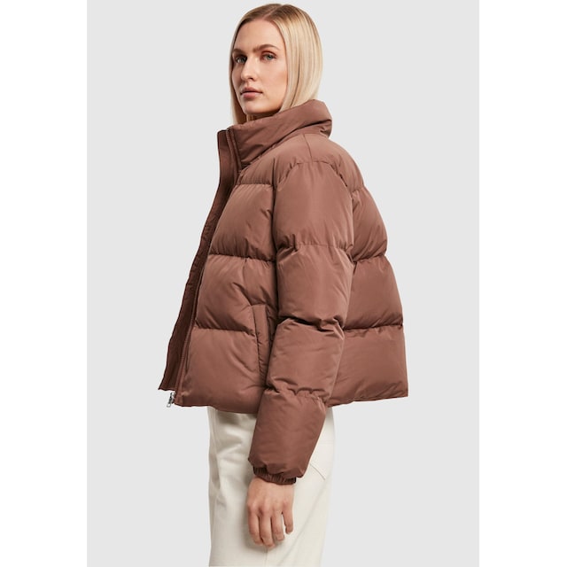 URBAN CLASSICS Winterjacke »Damen Ladies Short Peached Puffer Jacket«, (1  St.), ohne Kapuze bestellen | I'm walking