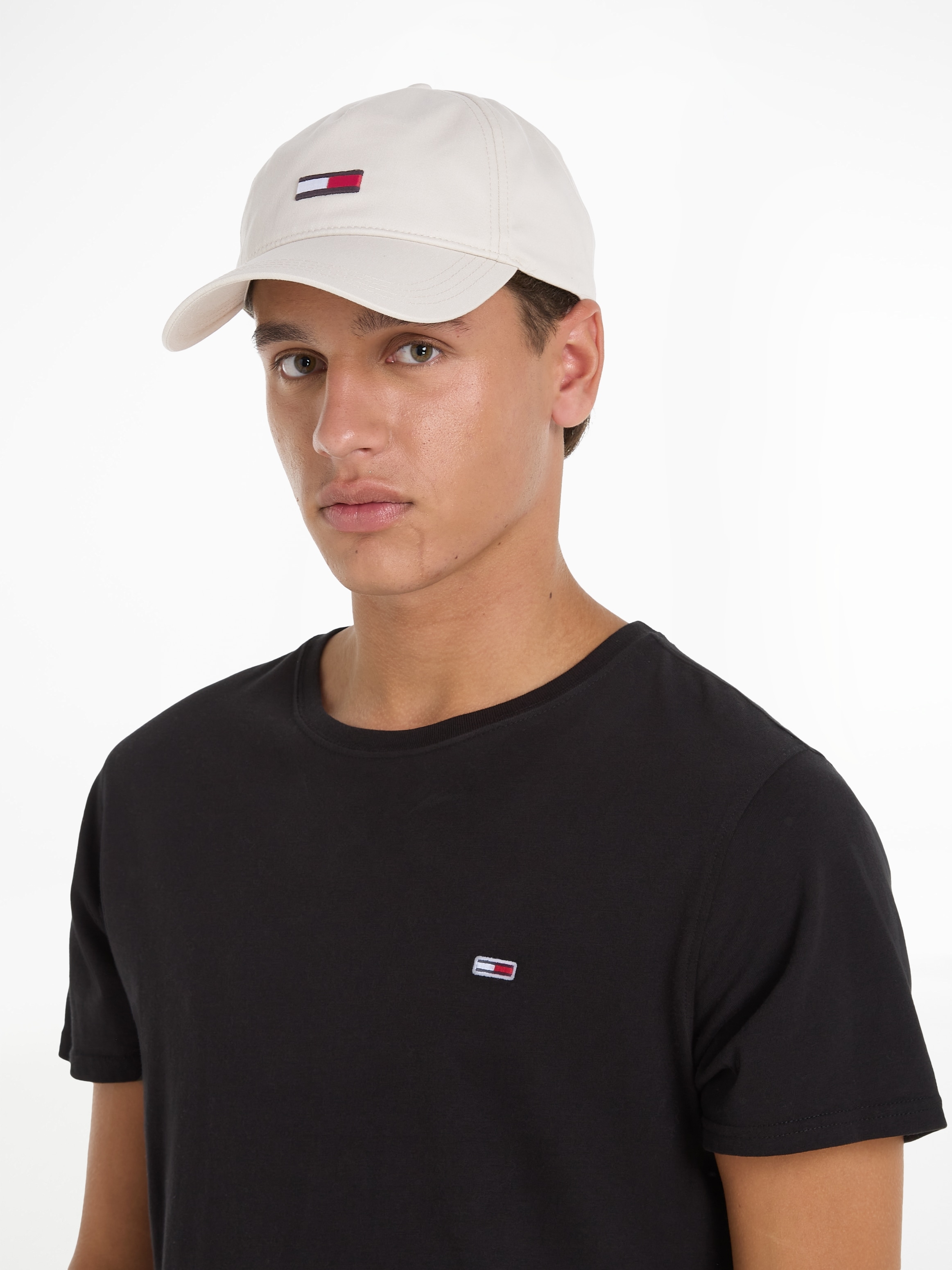 Tommy Jeans Baseball Cap I\'m Onlineshop walking verlängerter »TJM FLAG | ELONGATED mit Flag im CAP«