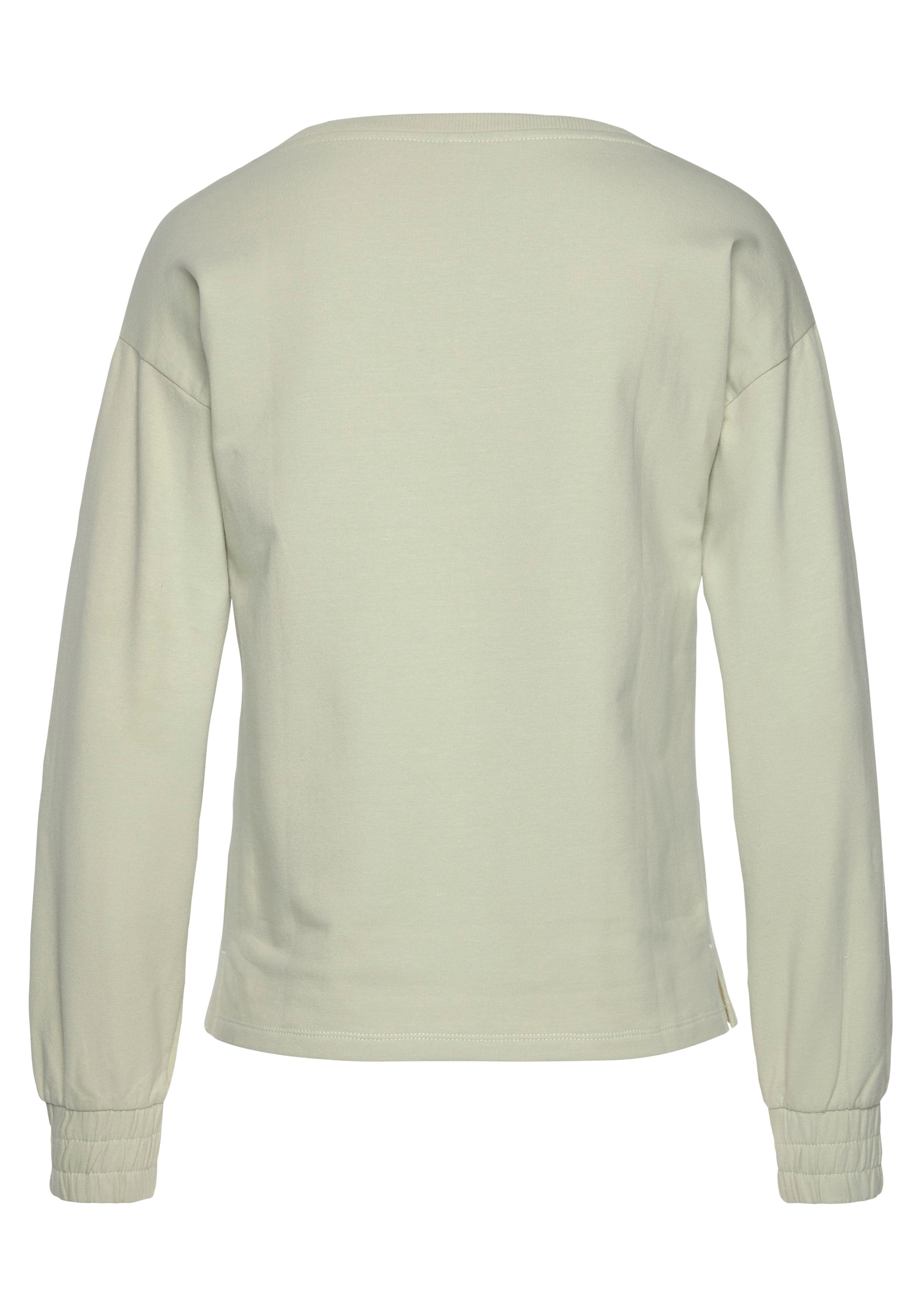 Bench. Loungewear Sweatshirt, mit gerafften Ärmelbündchen, Loungeanzug  bestellen | Rundhalsshirts