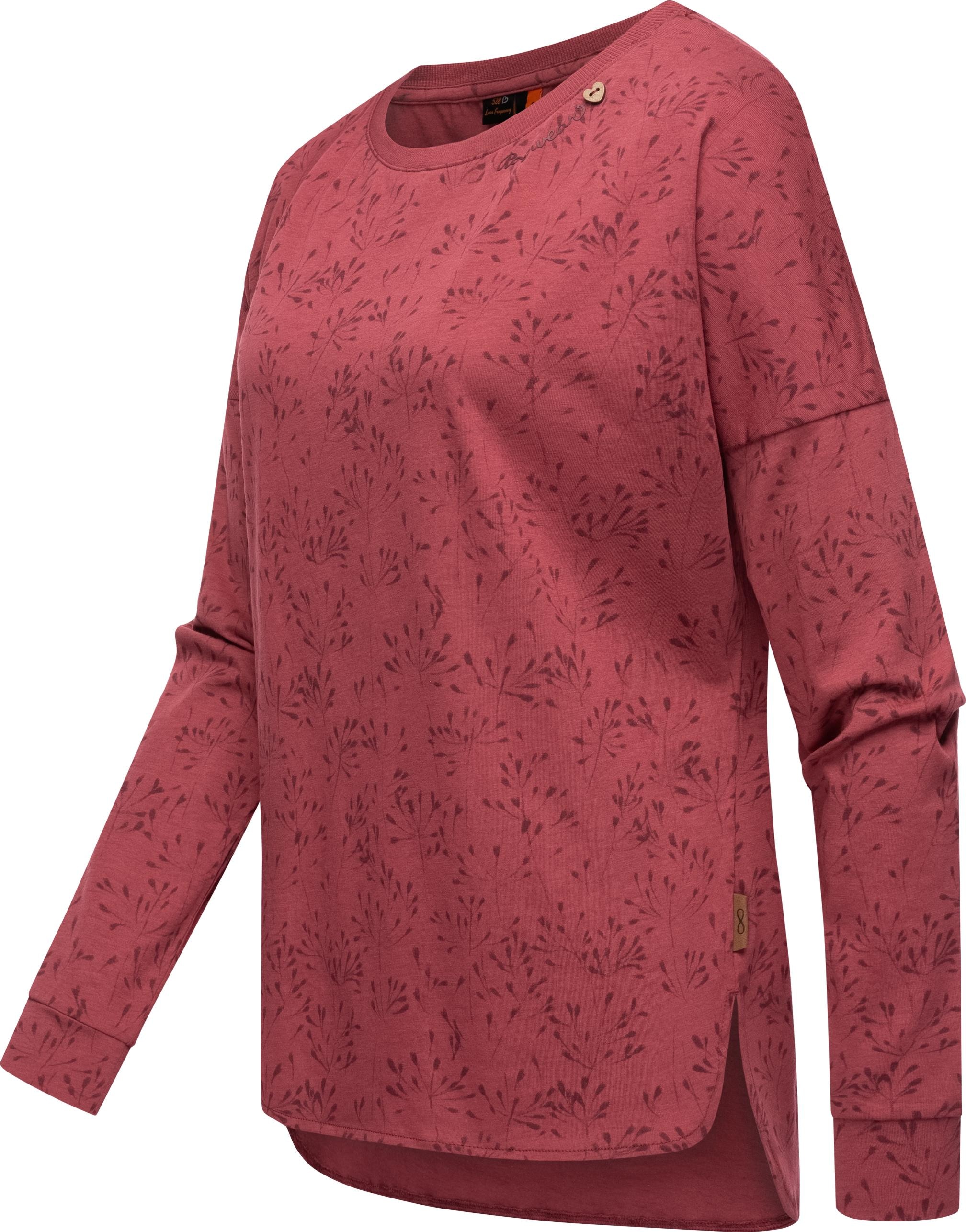 Ragwear Langarmshirt »Shimona Long Sweatshirt nachhaltigeres mit Damen I\'m | walking Print kaufen Flowery«, online floralem