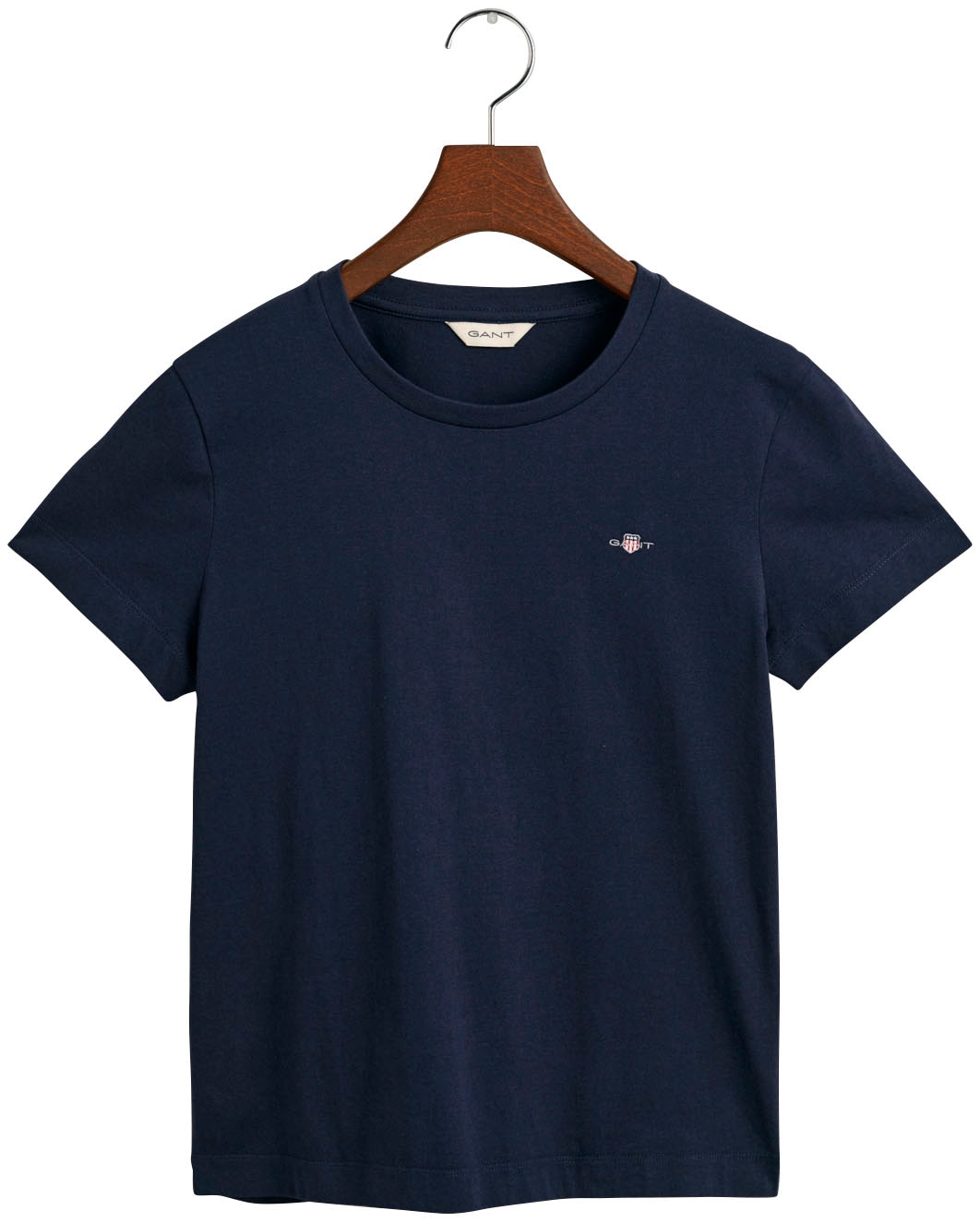 Gant T-Shirt »REG bestellen T-SHIRT«, auf KA Brust SHIELD aufgestickten mit Wappen-Grafik der kleinen einer