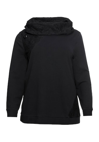 sheego by Joe Browns Sweatshirt »Sweatshirt«, mit Spitzeneinsätzen kaufen
