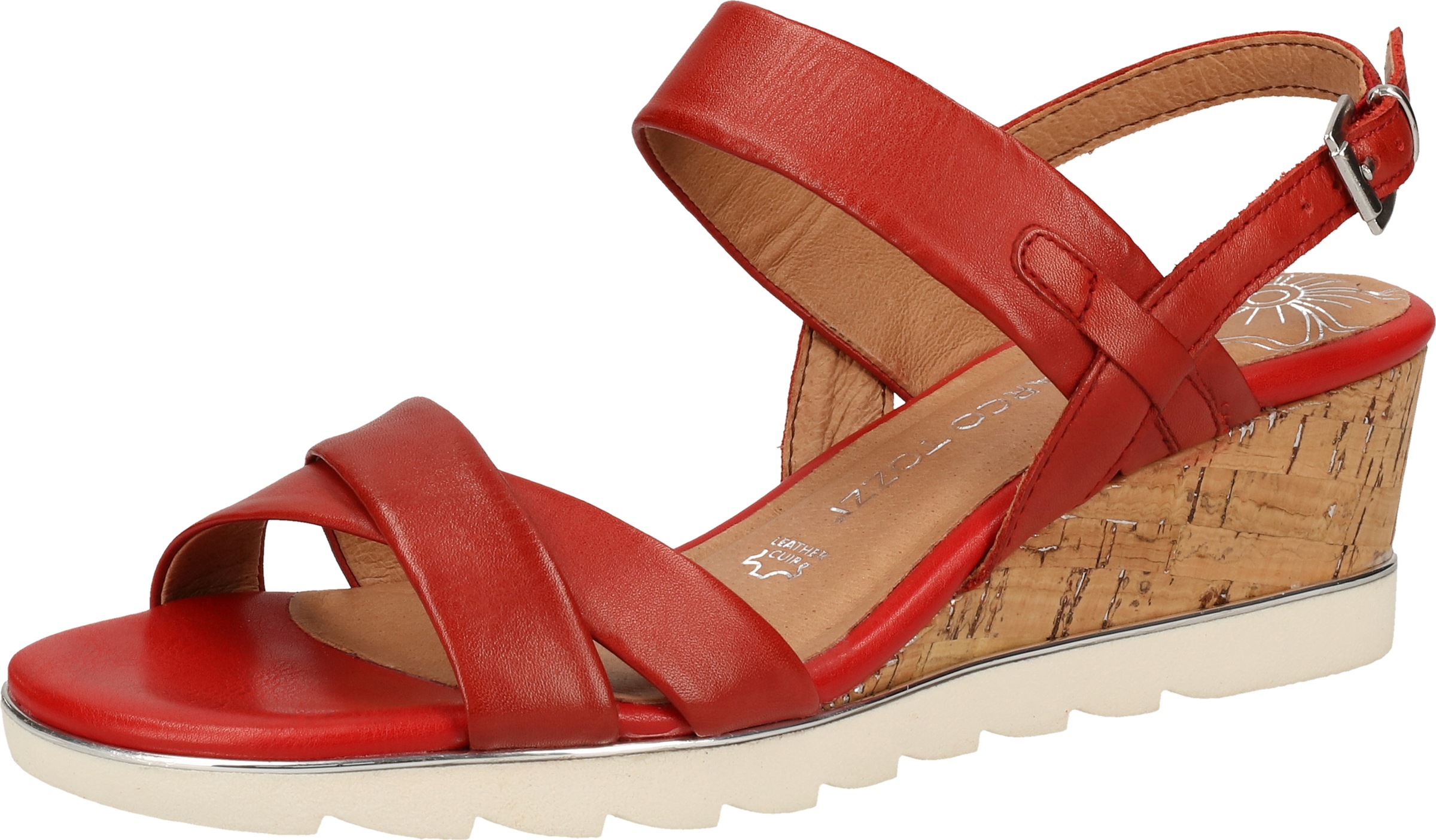 MARCO TOZZI Keilsandalette »Leder« für Damen bei imwalking.de