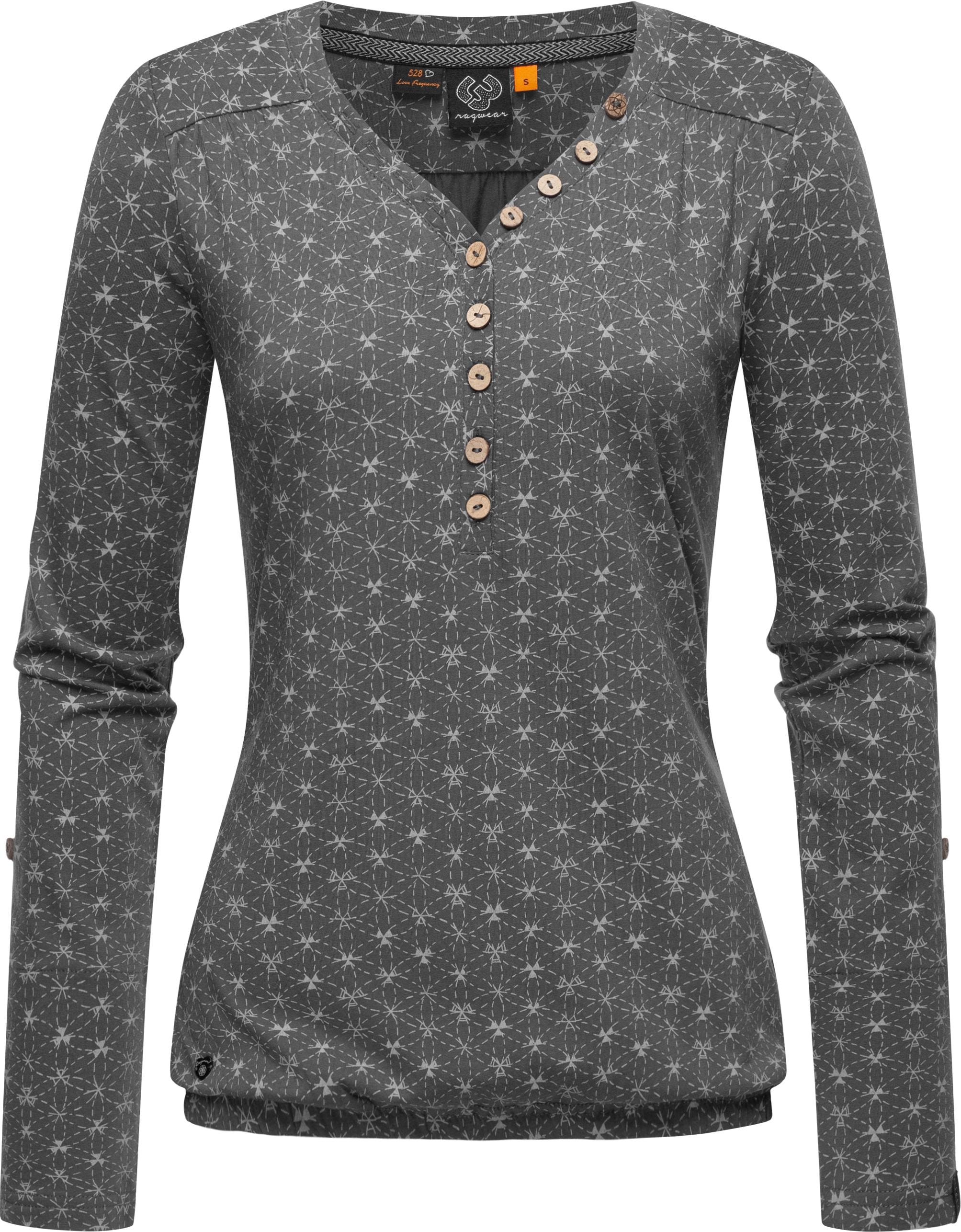 Knöpfen Langarmshirt online Damen kaufen mit Print«, | Ragwear Longsleeve »Pinchi Stylisches I\'m walking