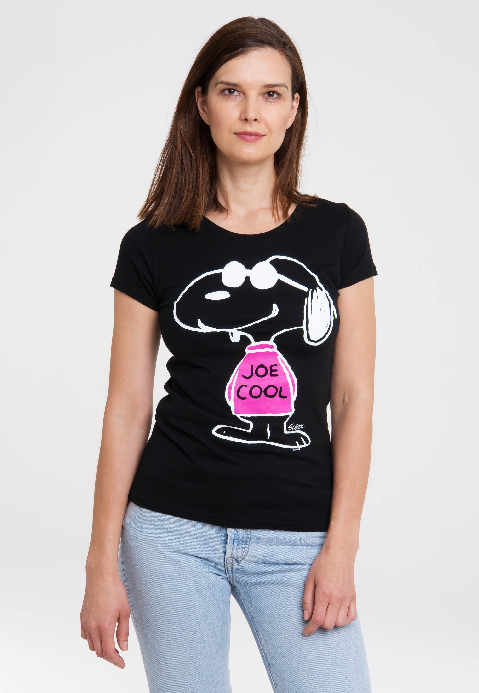 mit | Joe Snoopy lizenziertem »Peanuts walking Cool«, Originaldesign I\'m - shoppen LOGOSHIRT - T-Shirt