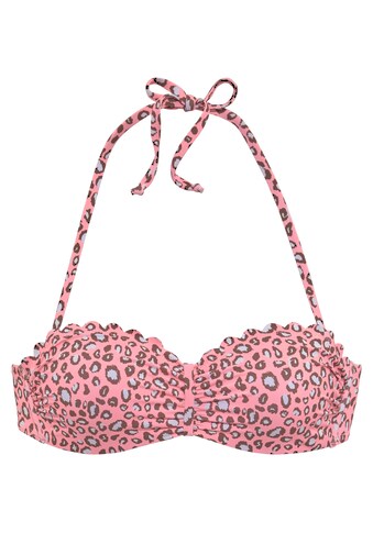 LASCANA Bügel-Bandeau-Bikini-Top »Mae«, mit Muschelkante kaufen