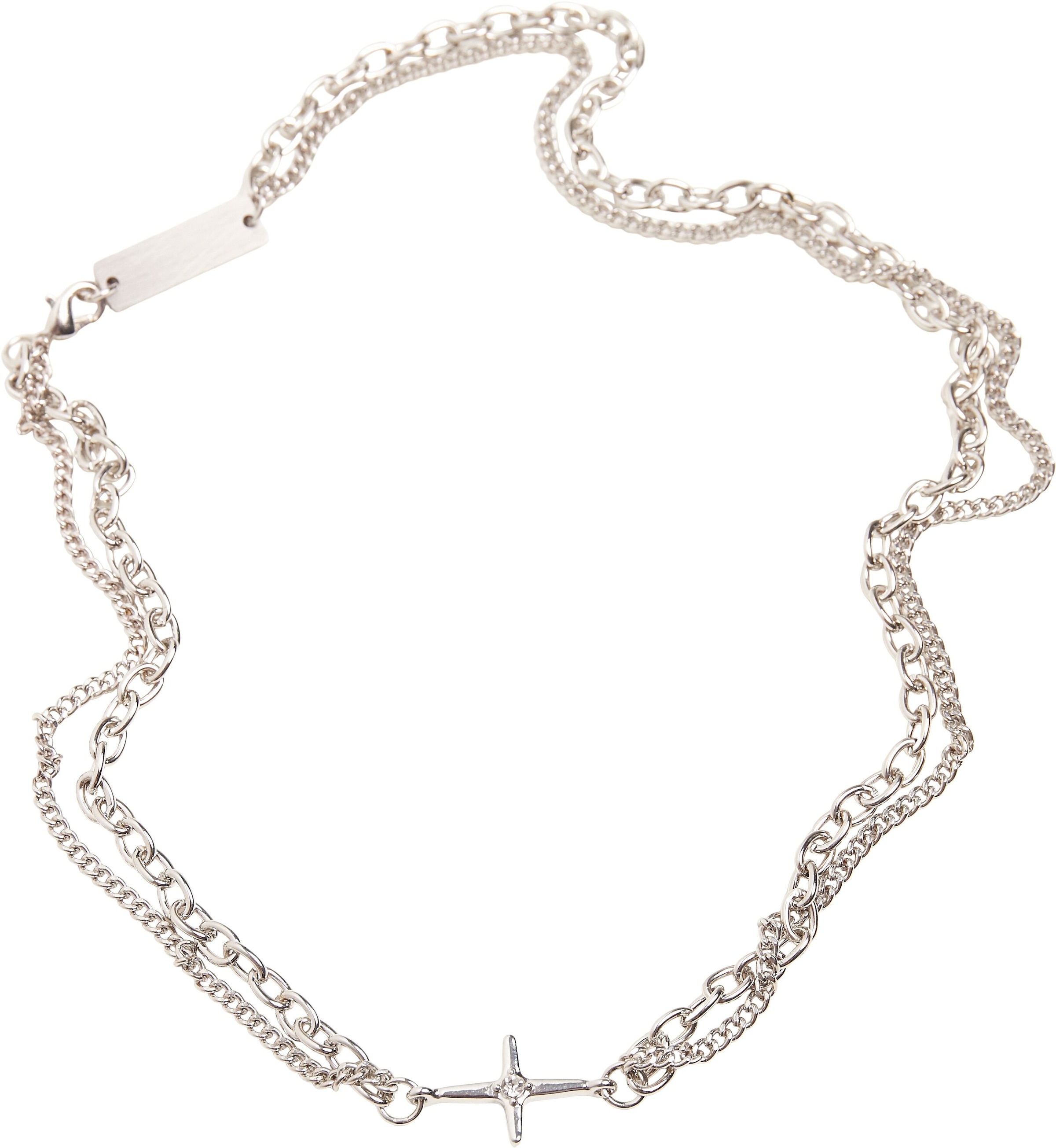 I\'m kaufen Small »Accessoires Necklace« Layering Cross URBAN CLASSICS | Edelstahlkette walking