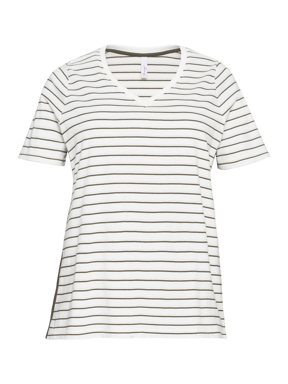 Sheego T-Shirt Jersey mit weichem »Große aus Größen«, kaufen V-Ausschnitt