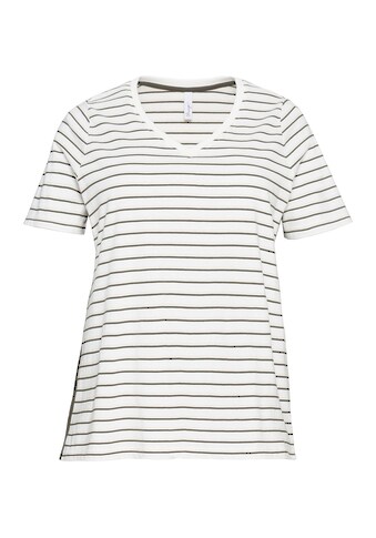 Sheego T-Shirt »T-Shirt«, mit V-Ausschnitt, aus weichem Jersey kaufen